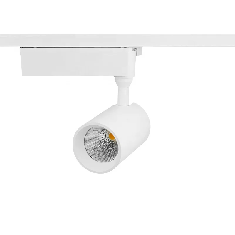 15W AC220V  3 wire low glare COB LED track spot  light for supermarket