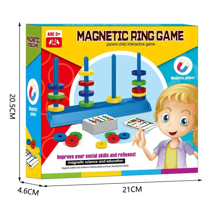 2023 Newest Science Educational Parent Child Toys Magnetic Ring Game Set