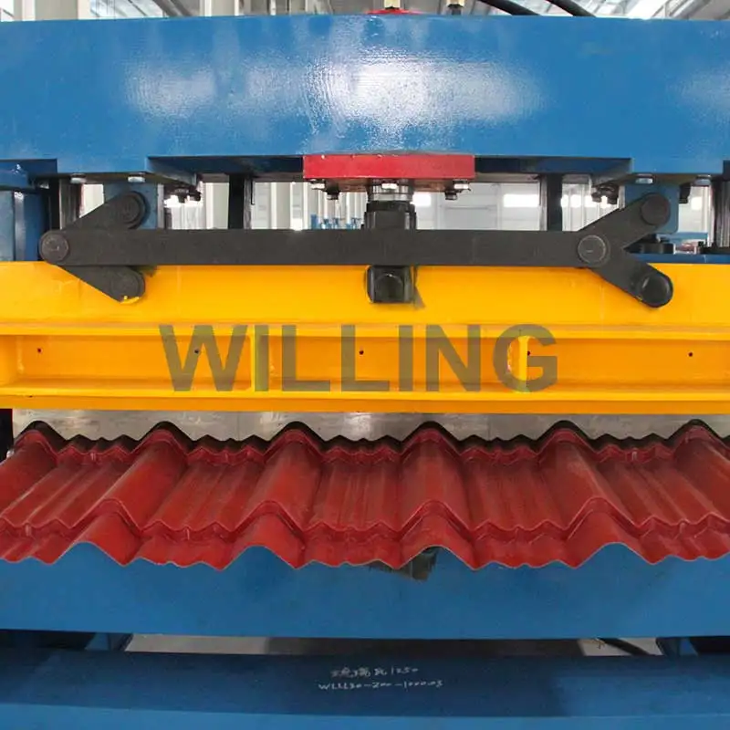 High Quality New PLC Controlled Glazed Tile Machine Steel Roller Roof Wall Plate Building Featuring Step Core Bearing Components