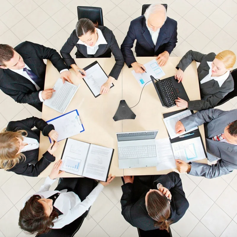 Home office business meeting mics USB desktop computer speaker with microphone portable conference speakerphone