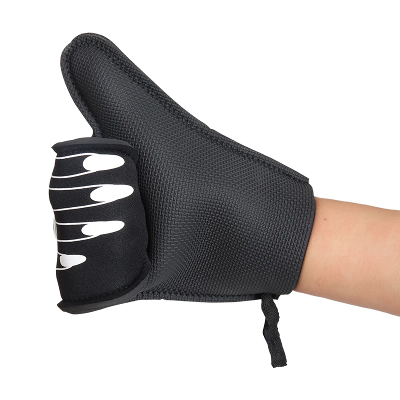 Professional Pizza Red Microwave Oven Pot Holder Insulated Cooking Mitts Silicone BBQ Heat Resistant Gloves