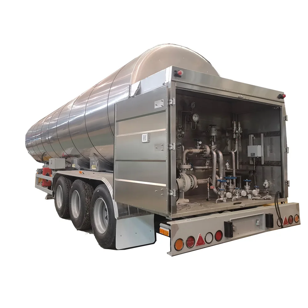 28CBM Liquid CO2 Cryogenic carbon dioxide Tanker 3 axles Semi Trailer for Sale
