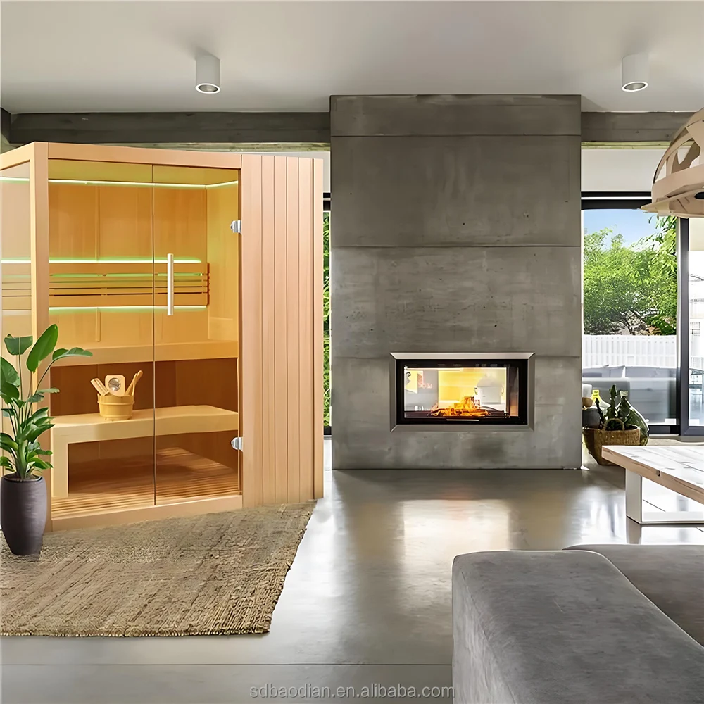 Factory exports high quality sauna iron fir dry steam indoor sauna room