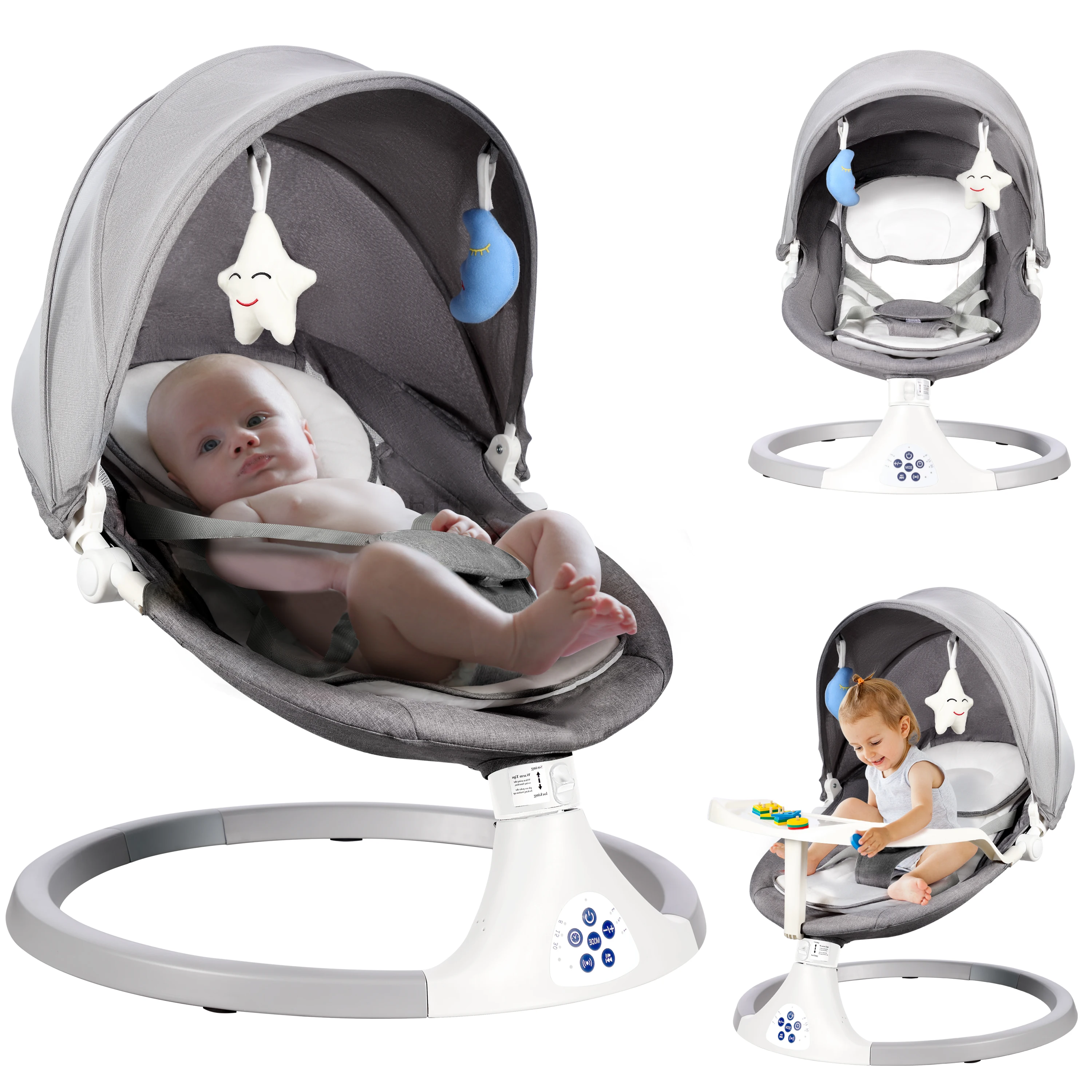 Best Selling Products Baby Swing Cradle Electric Chair Newborn Bouncer Rocker Automatic Swing Electric Rocking Chair For Baby