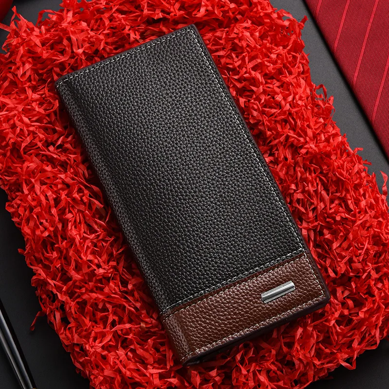 Fashion Designer Long Card Holder Cash Wallets Purse for Men Free Shipping in Guangdong