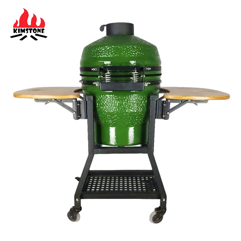 KIMSTONE 18 Inch Grill Smokeless Hot Pot Barbecue Integrated Table Outdoor Ceramic