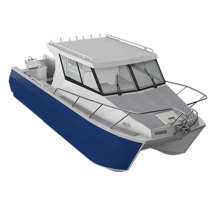 7.9m 26ft welded aluminum fishing catamaran rowing boats for sale