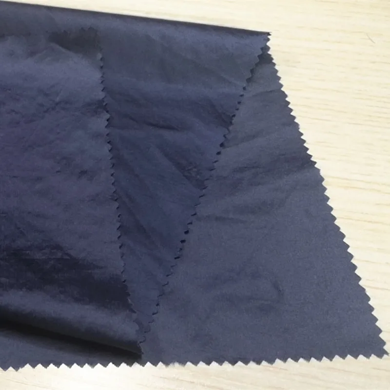 20d 380t ripstop nylon taffeta fabric crinkle swimwear thin 100% nylon tracksuit fabric waterproof taffeta fabric for clothing