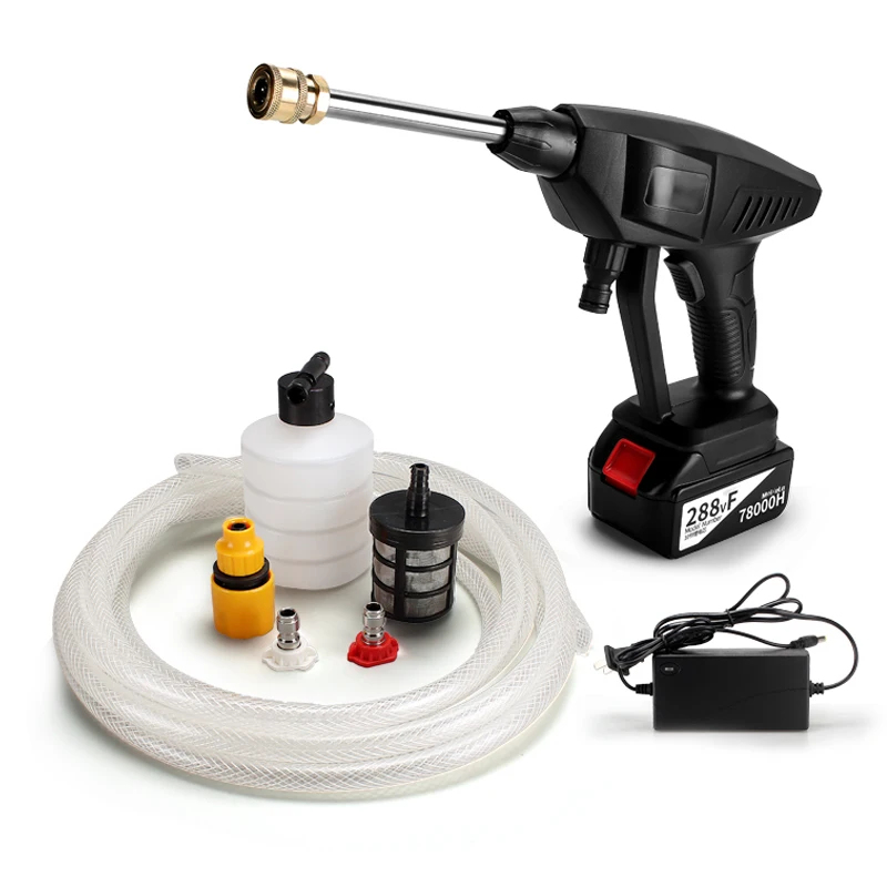 21V High-pressure  Car Cleaner  Washing Machines Electric Car Washer Gun
