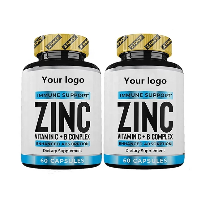 Wholesale Vitamin C And Zinc 50mg Adult Best Zinc Capsules Immune Support Enhancer Supplement Vitamin