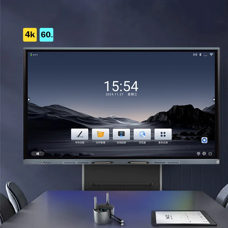 TACTEASY Android 13 DLED 75inch Office meetings Digital Smart board flat panel Interactive Whiteboard