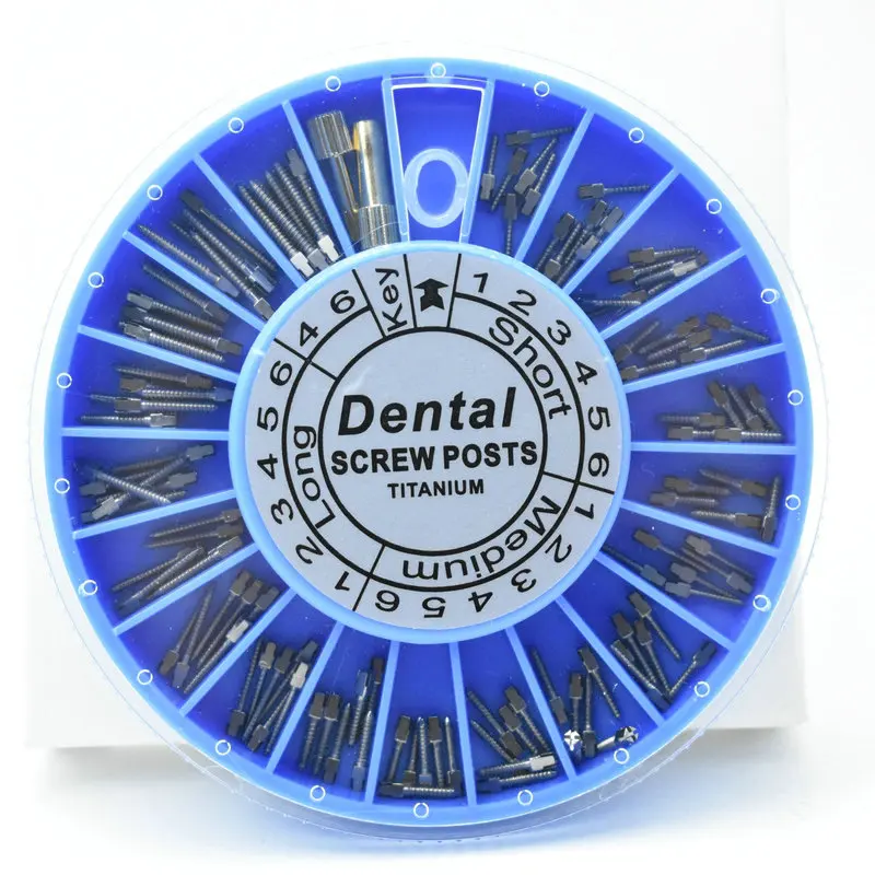 Стоматологические материалы винтовой стержень титановая нержавеющая сталь позолоченный 120 шт. мини-шпильки для стоматологического инструмента стоматологии