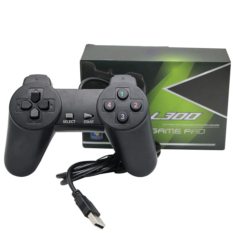 L-300 Проводной USB-контроллер для ПК/Mac, геймпад USB 2,0, игровой джойстик, проводной игровой контроллер для ноутбука, компьютера, ПК