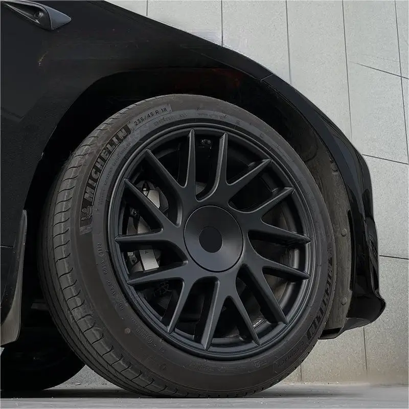 New Updated Model 3 18inch Car Wheel Hub Cover ABS Rim Covers Wheel Hubcaps for Tesla