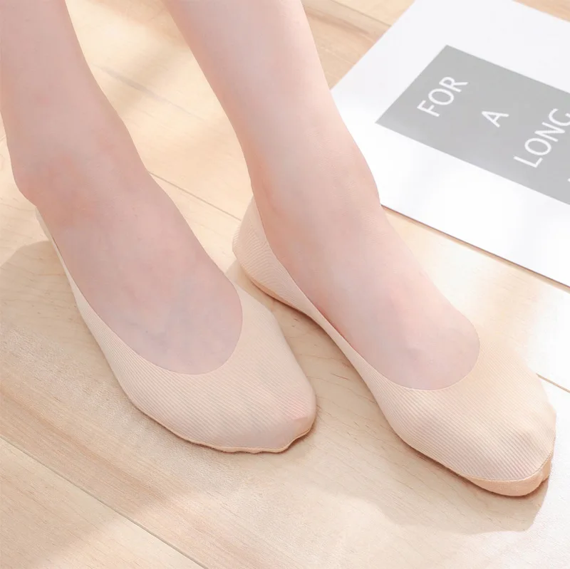 No moq anti-drop design knit shallow mouth invisible short non slip women no show socks