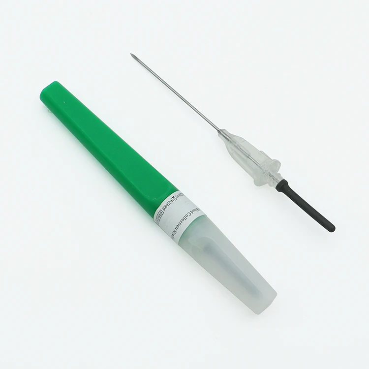 High quality single use 21g 1 1/2vacutainer blood specimen collection flash back needle for lab and medical