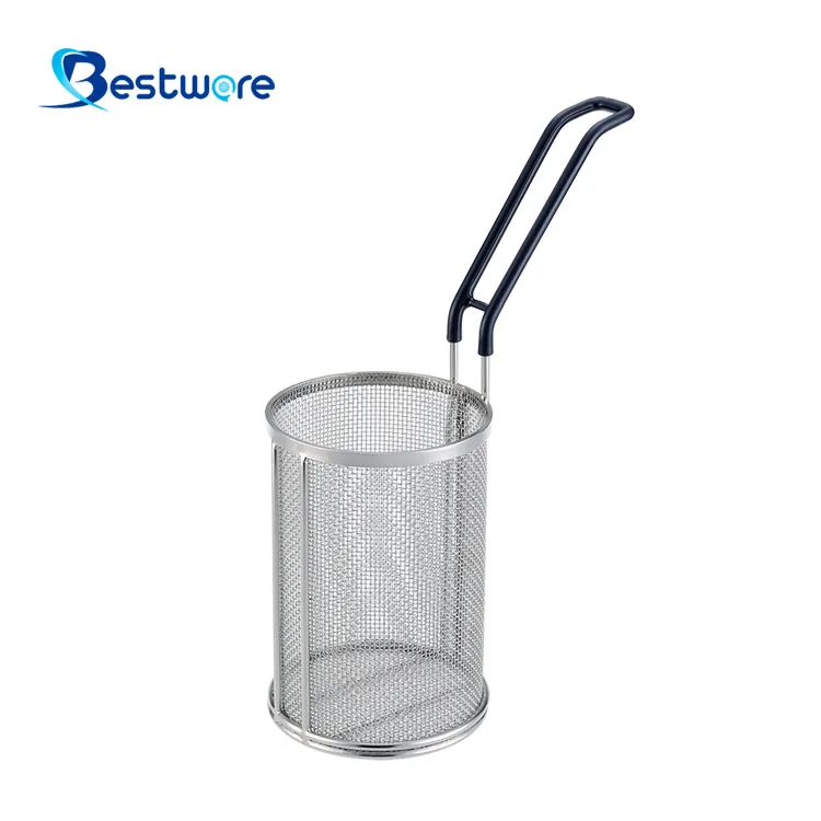 Лапша-рамен, коммерческая корзина для макаронных изделий из нержавеющей стали, сетчатый фильтр для спагетти