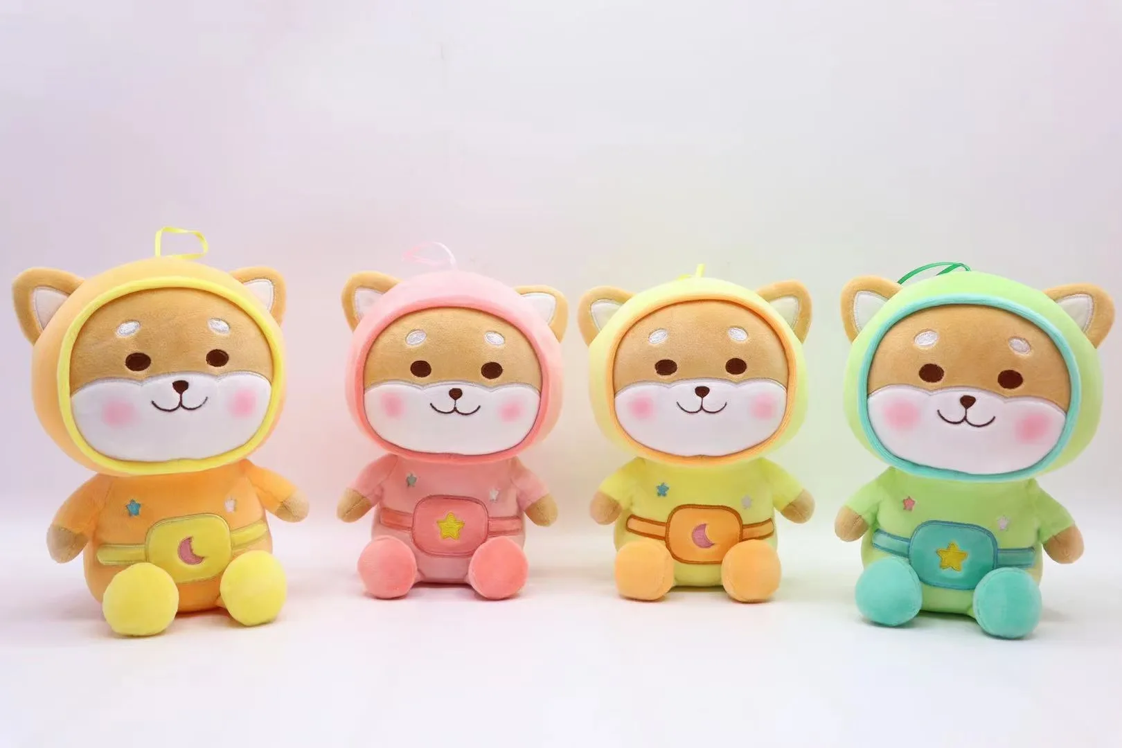 Hot selling cartoon cute puppy plush toys corgi stuffed animals wholesale