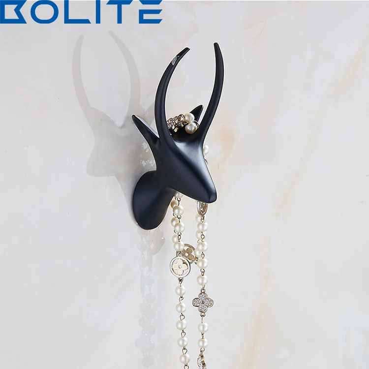 Manufacturer New Design Of Elk Shaped Bathroom Hardware Hooks Track Towels Hangers Hangers Robes Hooks