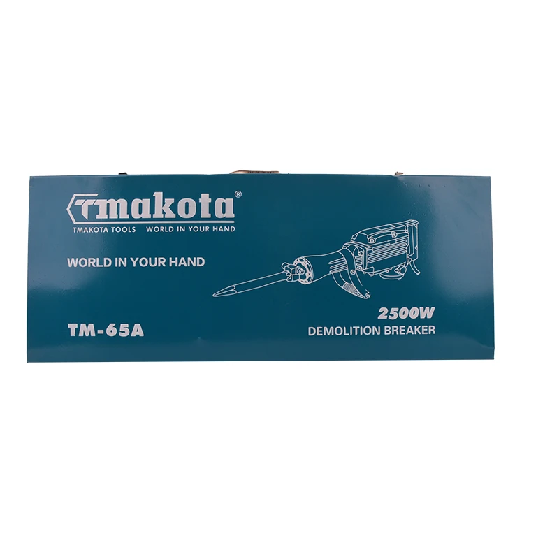 TMAKOTA Professional 2500W  hammer power demolition drills Concrete Breakers Hand Electric Demolition Rotary Hammer