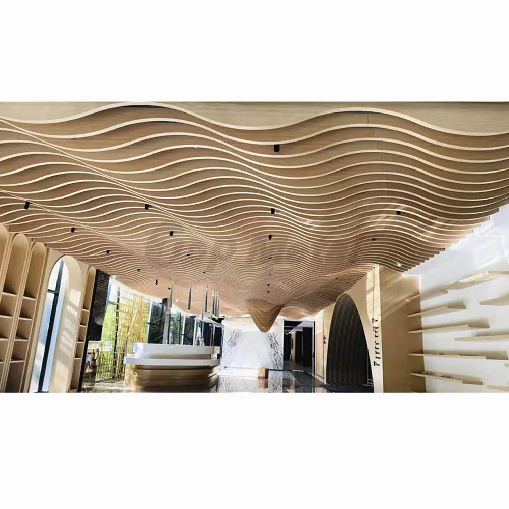 Low Cost Rectangular Aluminum Ceiling Materials U- shaped Tube False Ceiling Panels