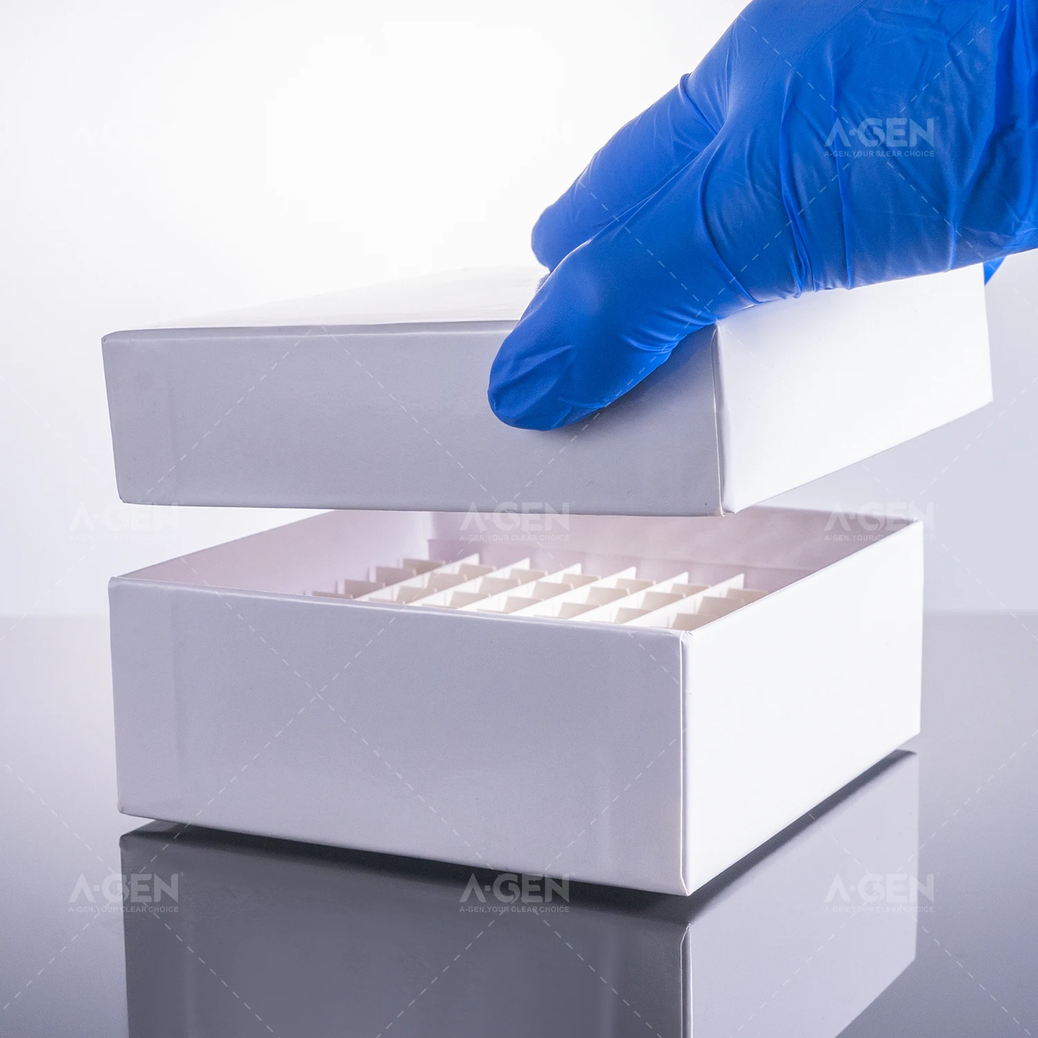 81well Cryo Cardboard Cryovial Box for 2mL Cryogenic Tubes