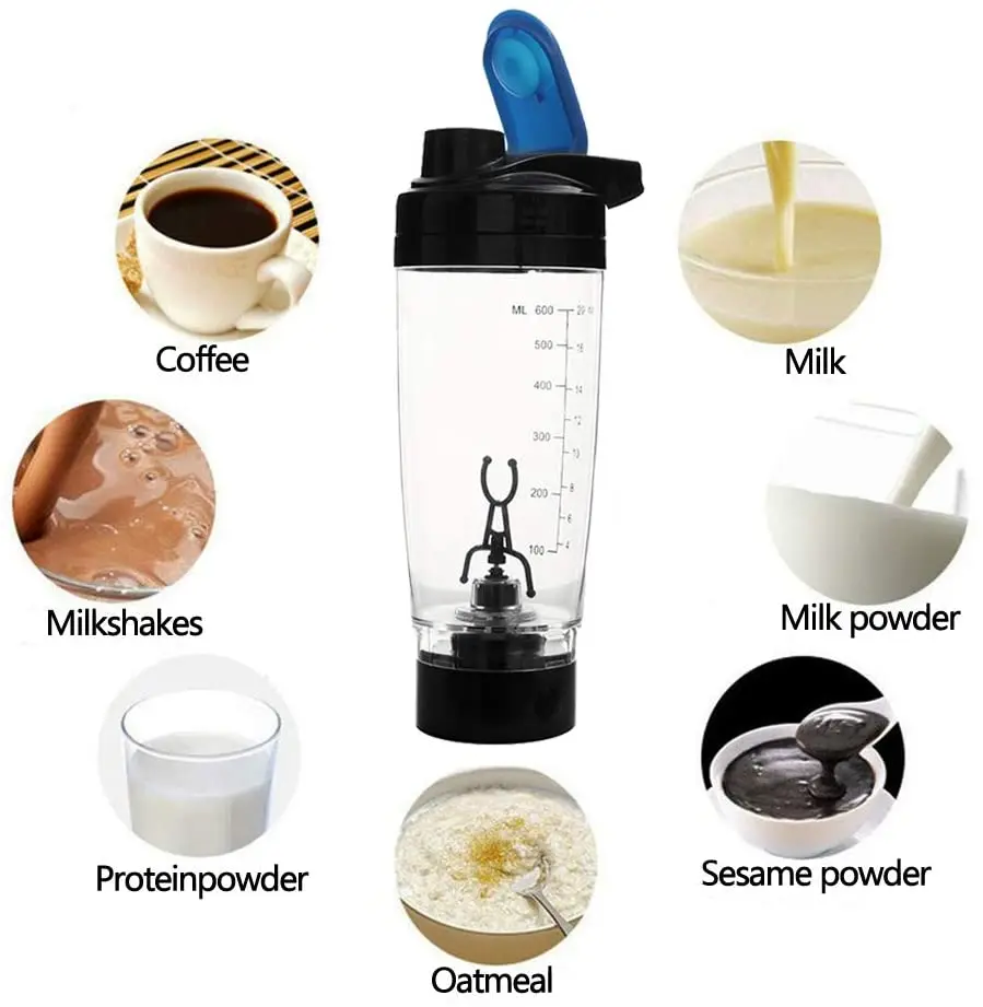 2023 Automatic Self Stirring Electric Protein Shaker bottle 650ml GYM Bottles Cup portable milk Powdered Shaker mixer
