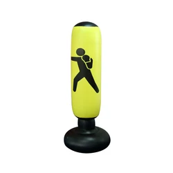 Three Color Inflatable Kick Boxing Punching Bag Free Standing