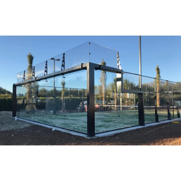 China Manufacture Custom Design Hot Sale Panoramic Canchas De Padel Tennis Court