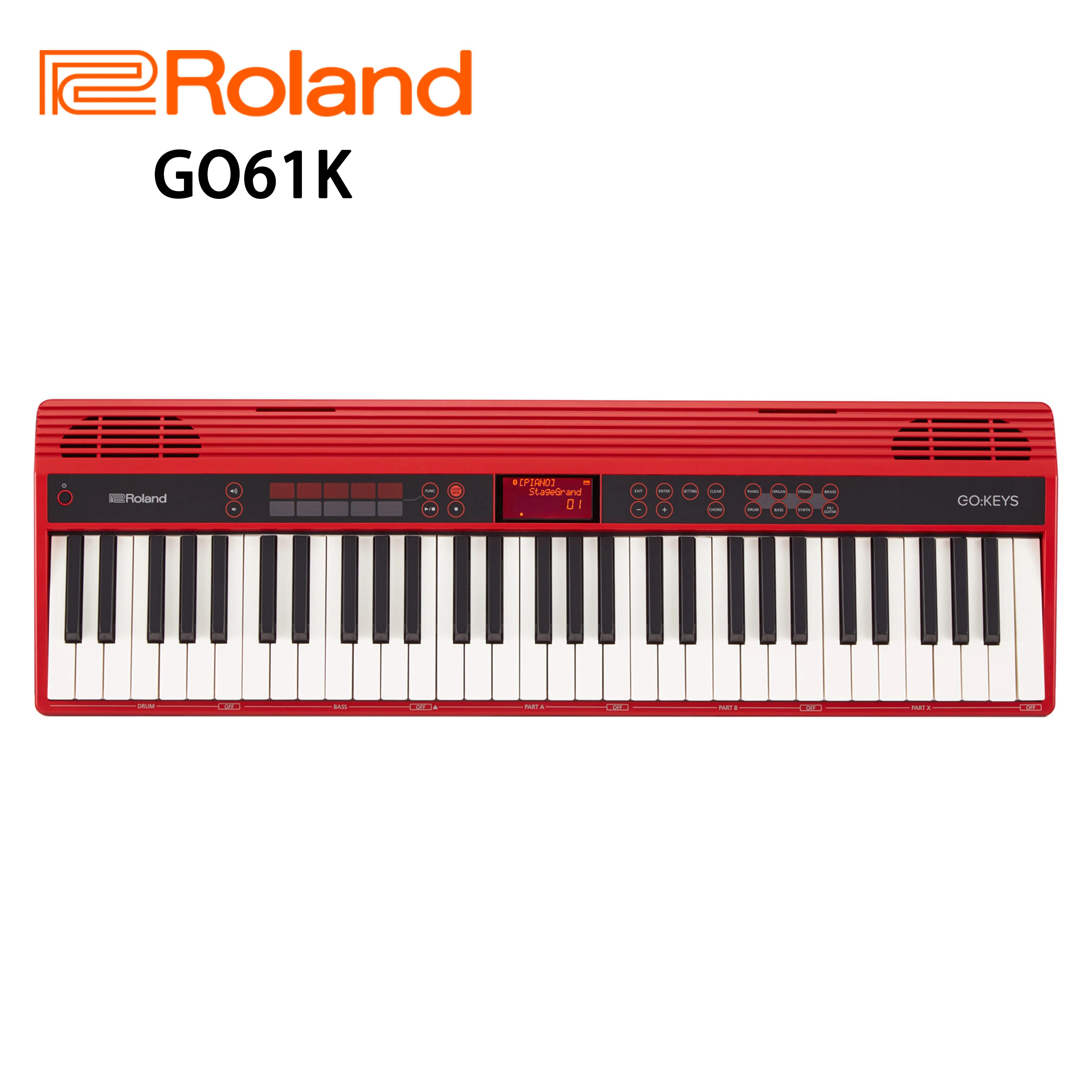 Red Color Roland GO61K Brand Electric Piano NEW GO:KEYS 61KEYS Electronic Keyboard Piano