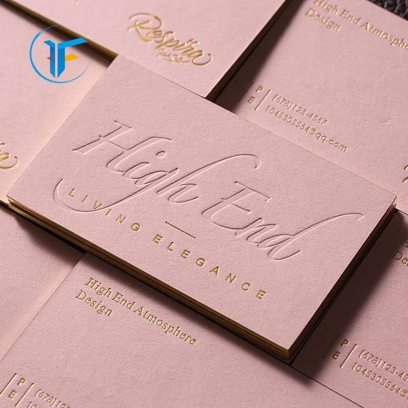 wholesale printing high quality gold embossed business cards foil edge color business cards