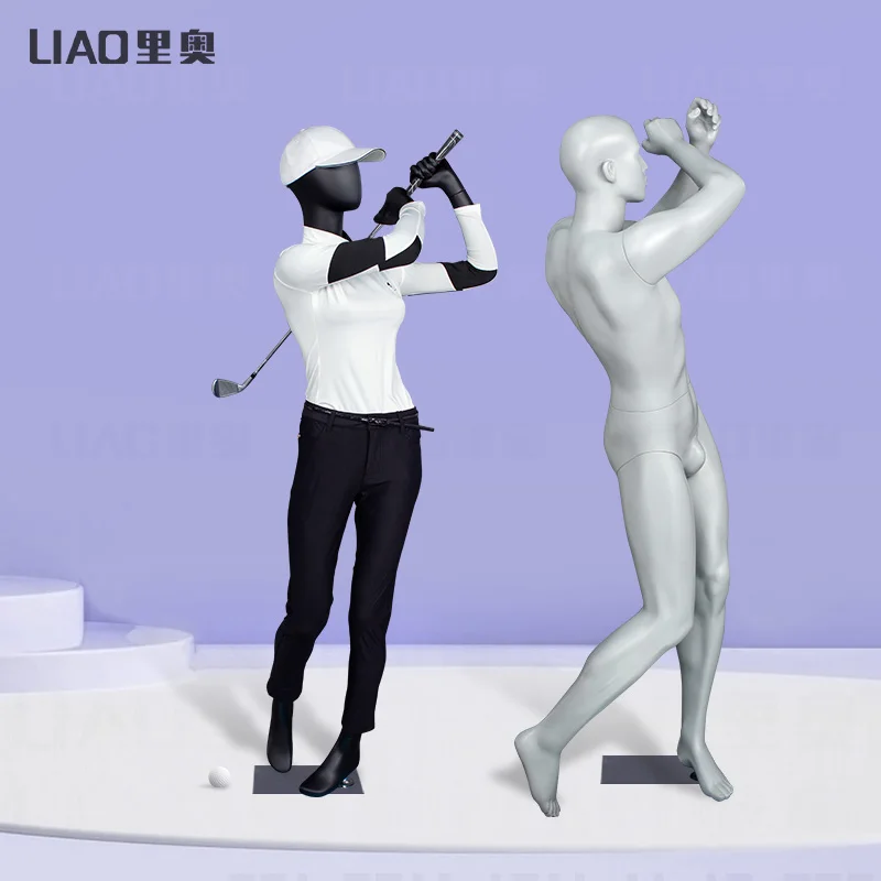 buste mannequin used golf sports dummy male female clothing store black grey USA and Europe dress