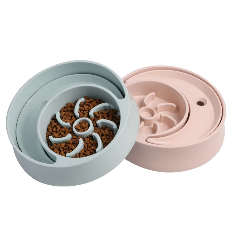 Pet Food Bowl Large Slow Food Bowl Bite Resistant Antiskid Slow Food Dog Bowl Water Dispenser For Dog And Cat Pet Product