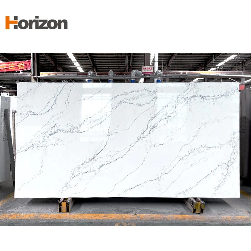 New production 0 silica quartz stone slab countertop