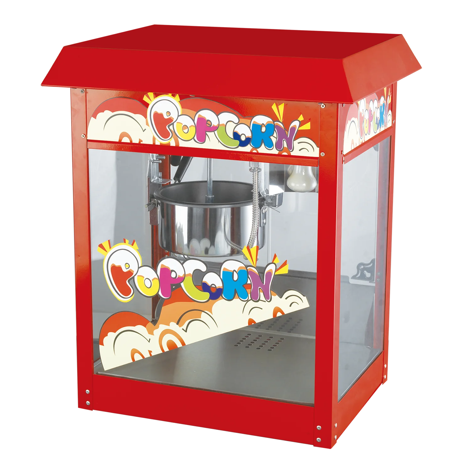Double pot kettle sided 16oz caramel pop corn industrial caramecommercial 16 oz ounce popcorn make machine maker price electric