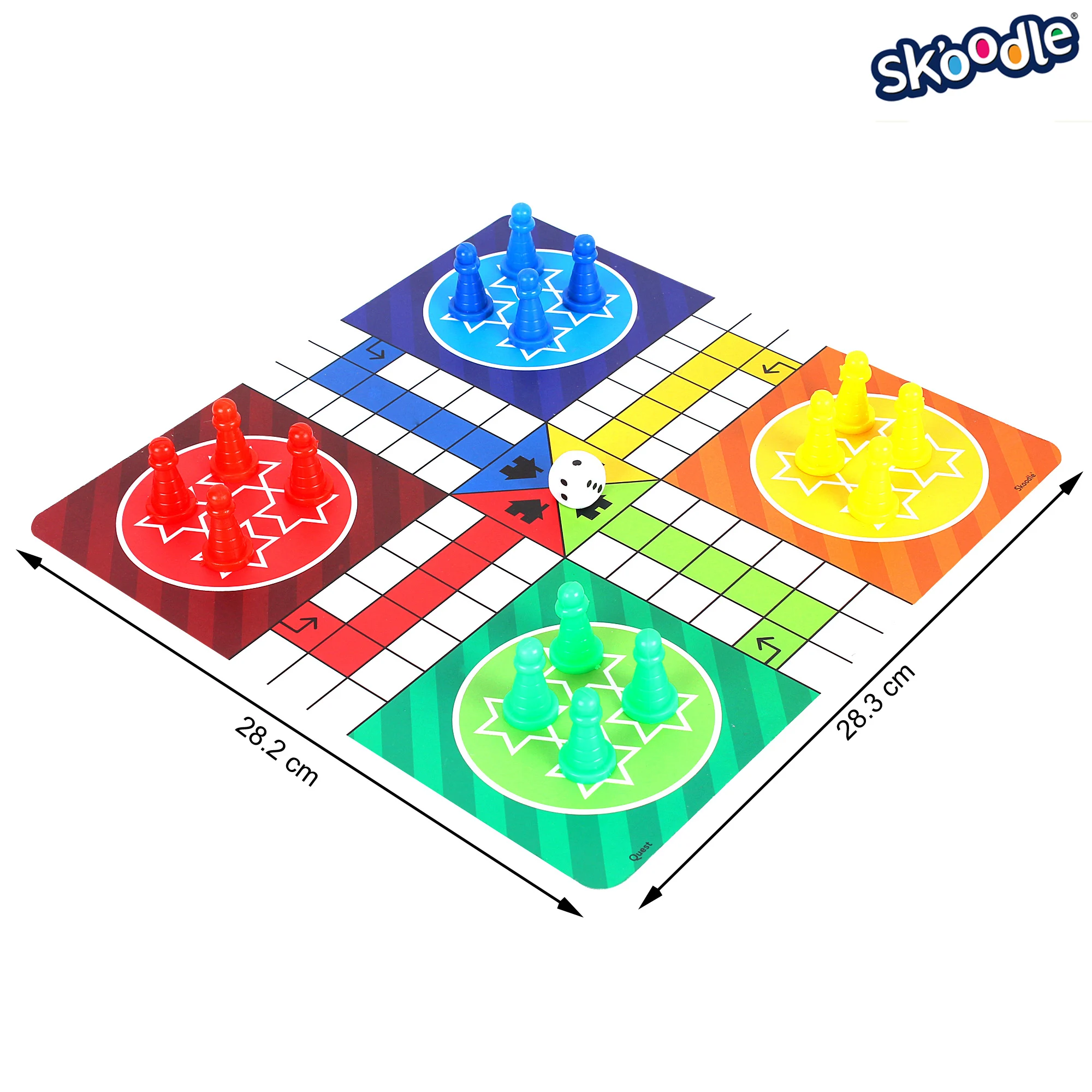 SKOODLE Quest Centurion 5 двухсторонняя Классическая семейная настольная игра коллекция для взрослых и детей шахматы, Лудо, шашки, нарды