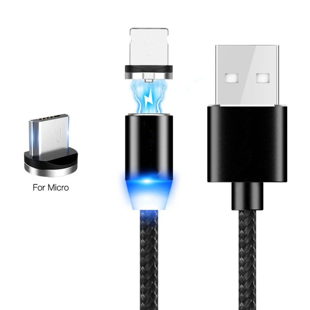 Магнитный зарядный кабель micro usb LVSHUO am21 2 м