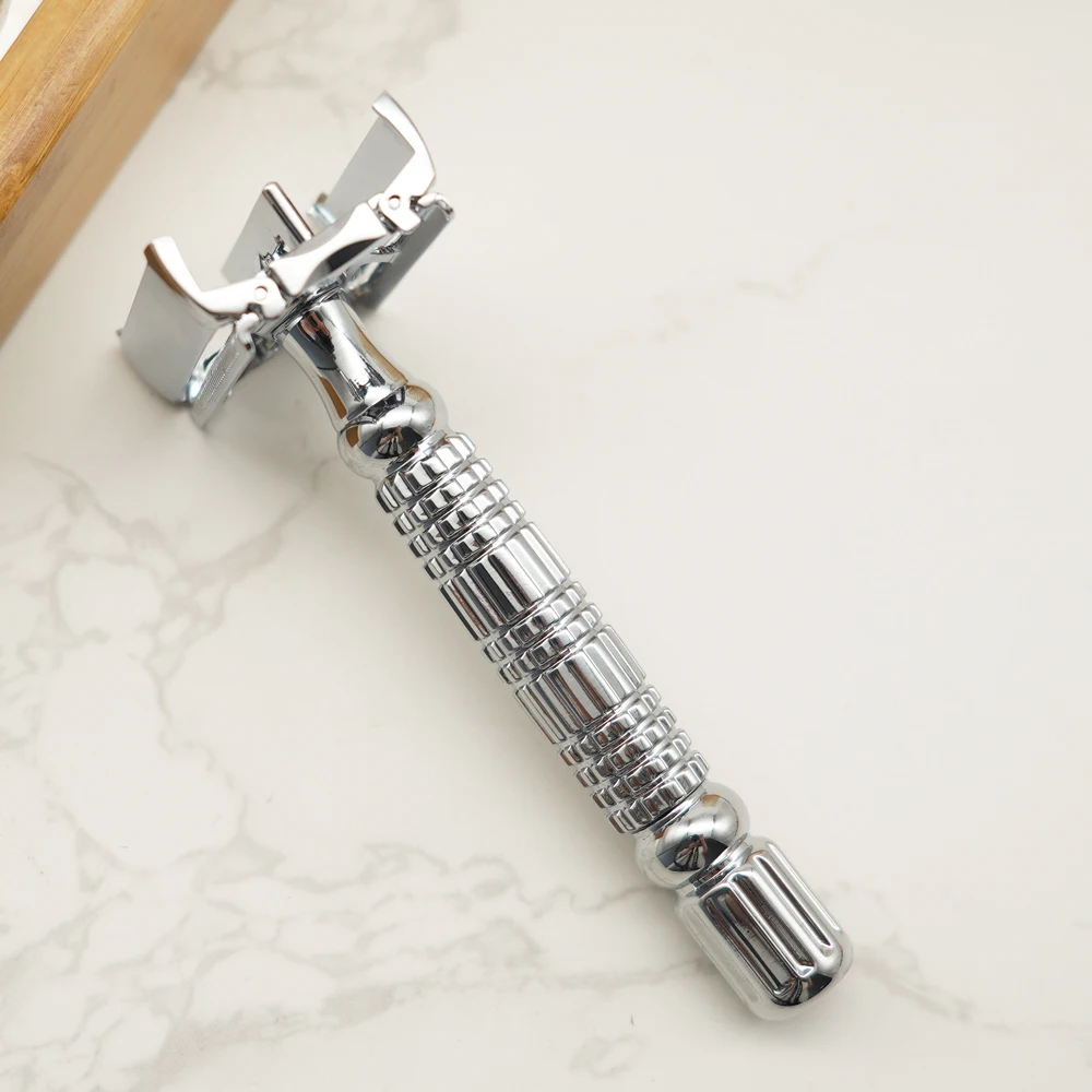 Retro style Metal Shaving razor Butterfly open head classical Double Edge Safety Razor