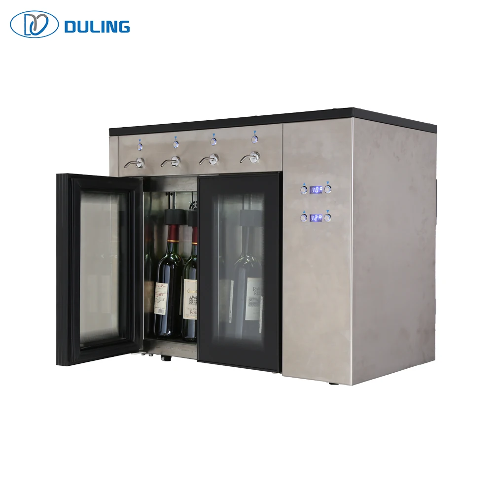Nitrogen keeping fresh commercial 4 bottle wine dispenser with factory sale price
