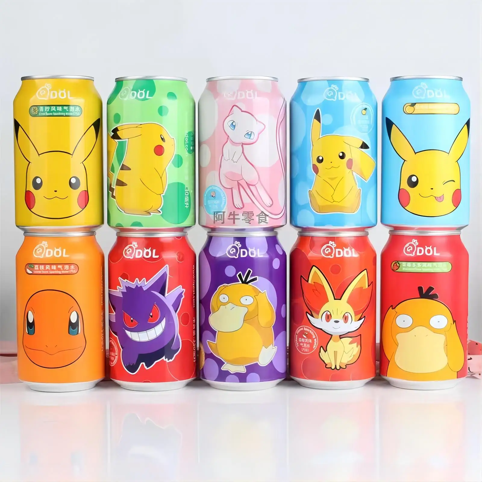 Оптовая продажа, Q-D-O-L, белые персиковые напитки, газированные напитки, 330 мл