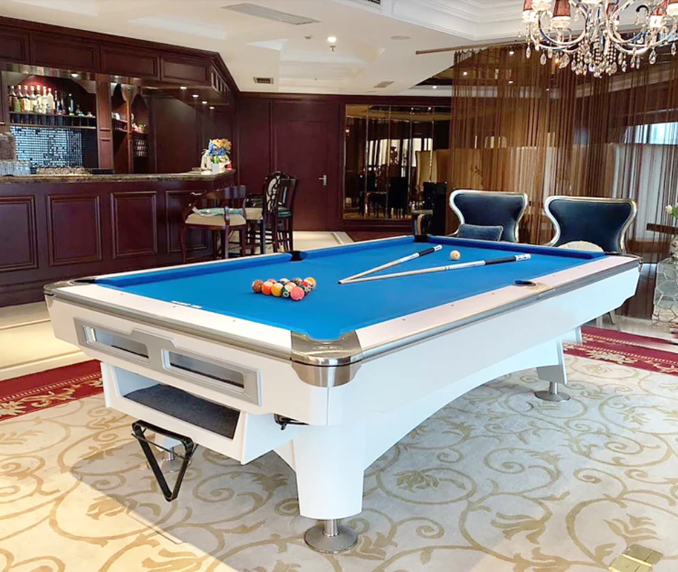 2024 brand new 6th Generation quality and slates bed pool billiards table with balls auto return system