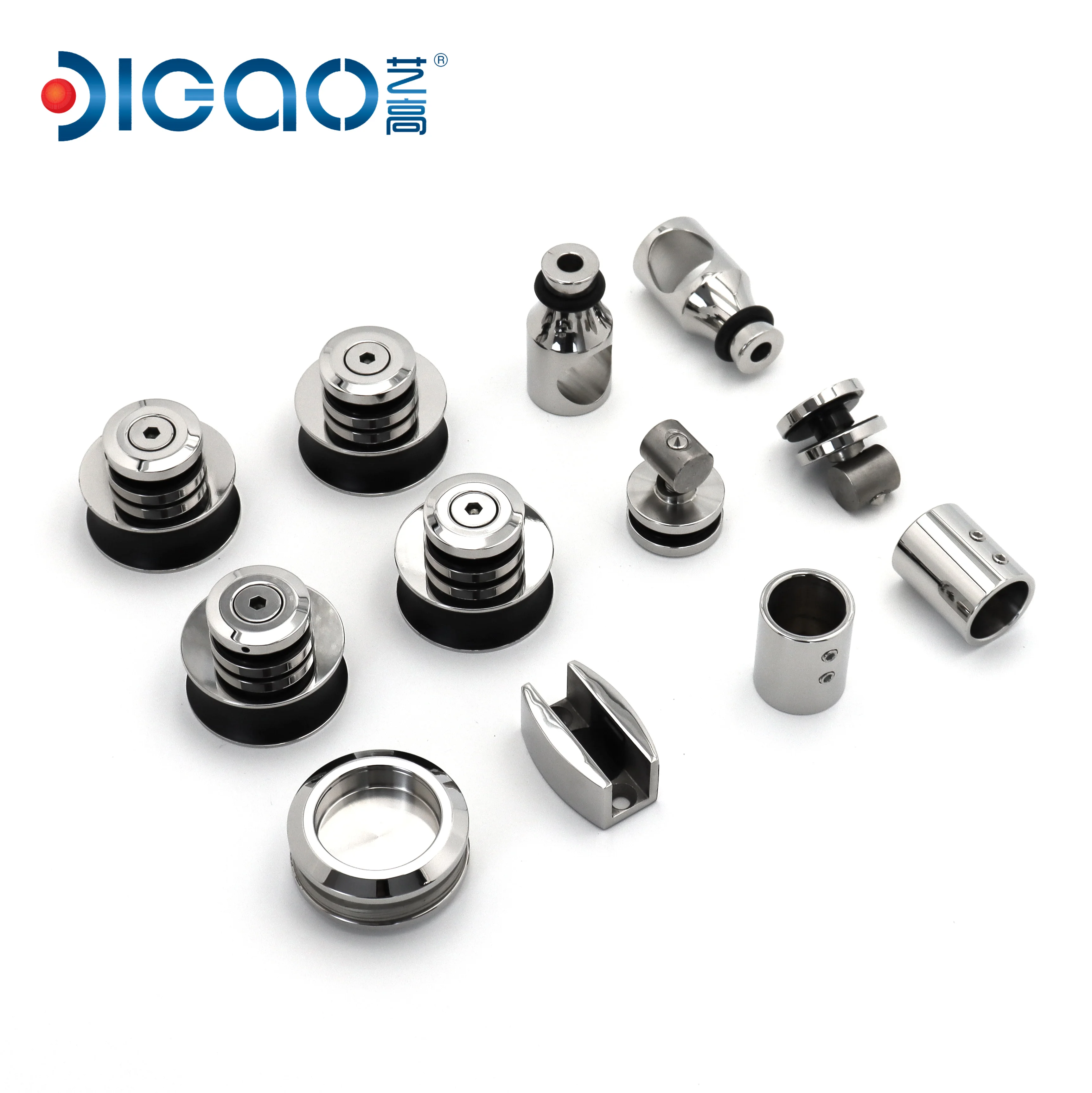 Glass Door Aluminium Shower Hardware Rail System Sliding Door Accessories