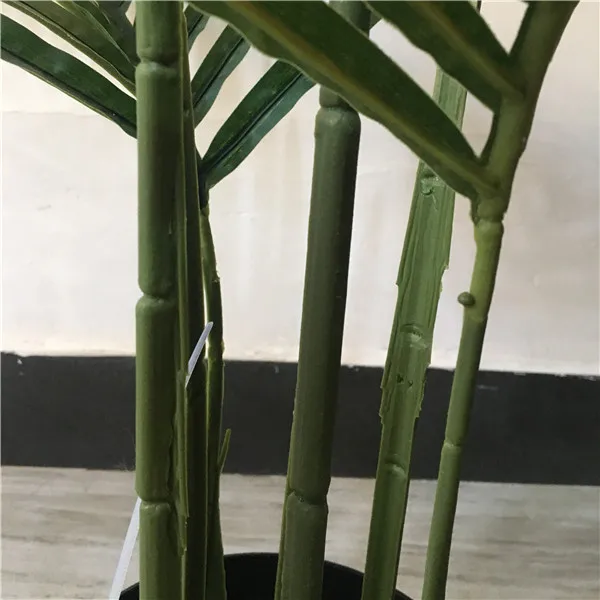  Оптовая продажа декоративные пластиковые искусственные пальмовые растения Areca 47 дюймов с горшком для