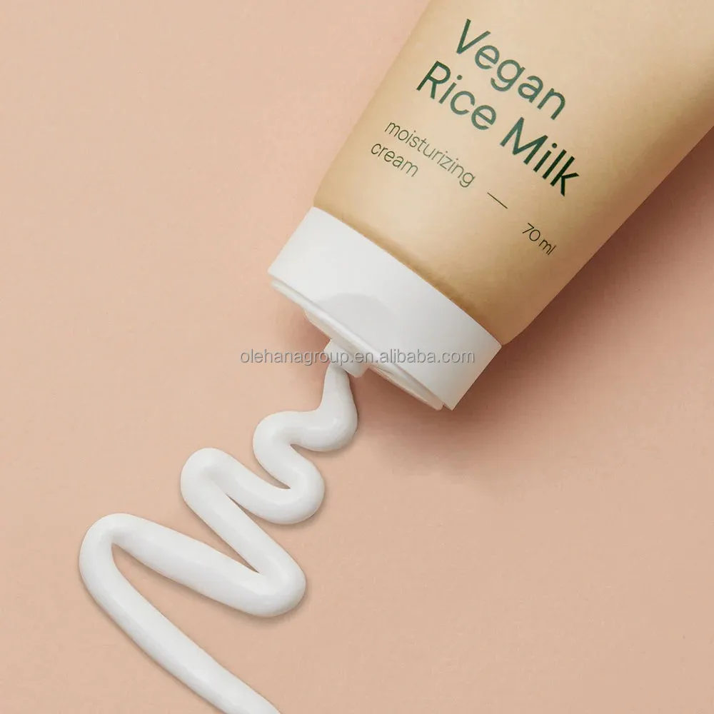 Hot Selling Custom Logo Organic Vegan Rice Milk 24h Deep Nourishing Face Cream Lotion Body Moisturizing Hand Cream