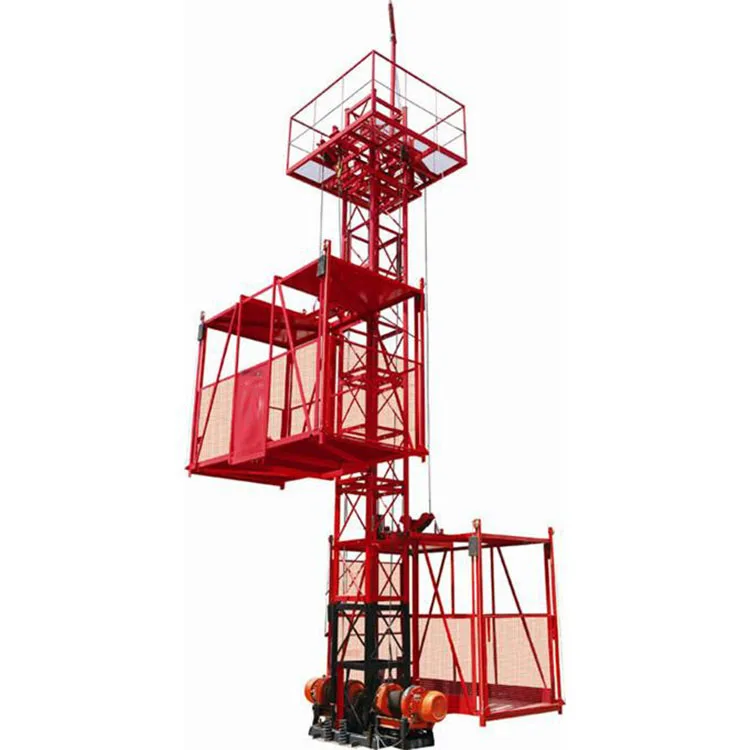 
Double Cages construction Concrete Lifting Equipment Material elevator 