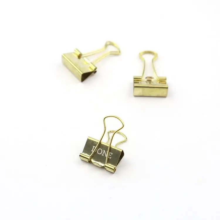 
Personalized novelty jumbo,large,small and mini printed brass stainless steel custom metal book binder clips with box 