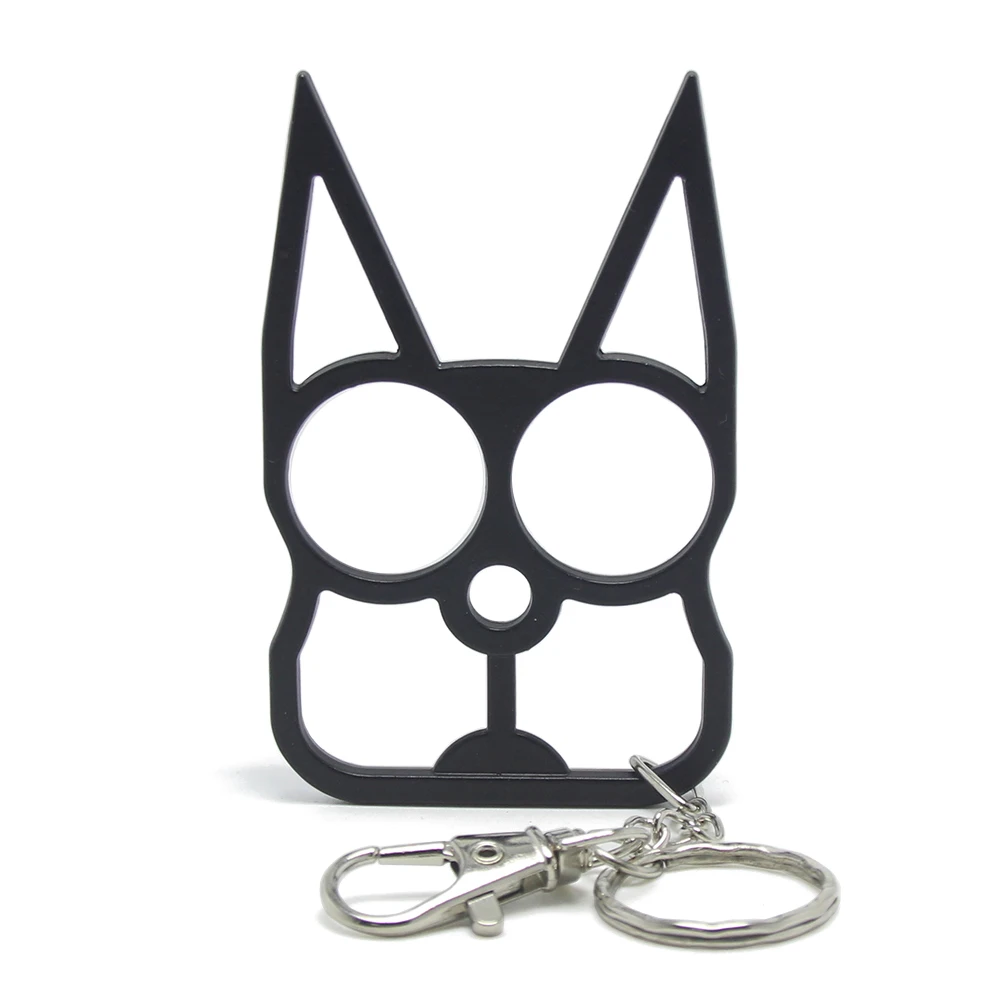 Defense Key Holder For Girls Women EDC Fingers Charms Toy Kung Fu Accessory Handbag Key Chain Ring Cat Keyring Dog Mom Keychain
