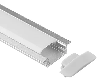 18v Shape Led Strip Aluminium Profiles Milky Led Light Diffuser Square Alu Led Light Housing Led Strip Aluminum Profile Channel
