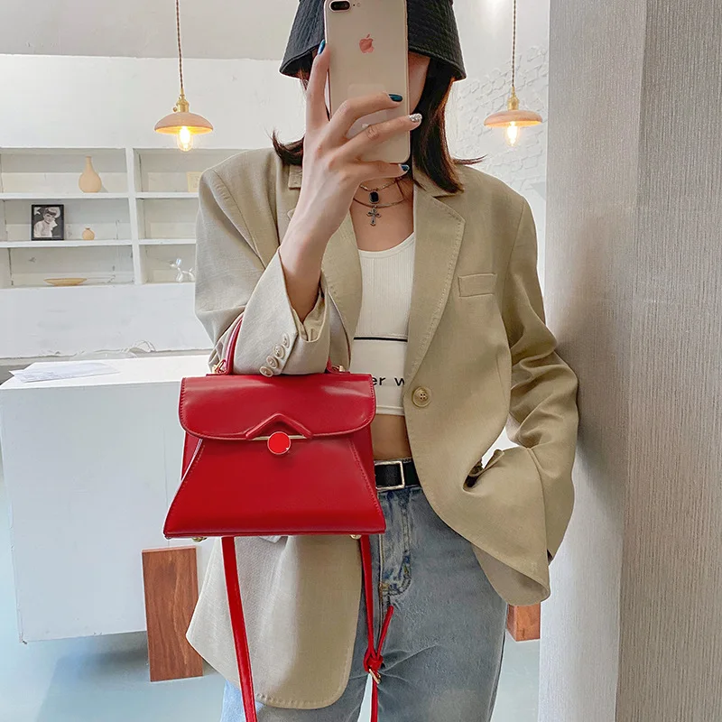 Sacs à bandoulière simples en cuir pu pour femmes, mode européenne, nouveau style, 2021