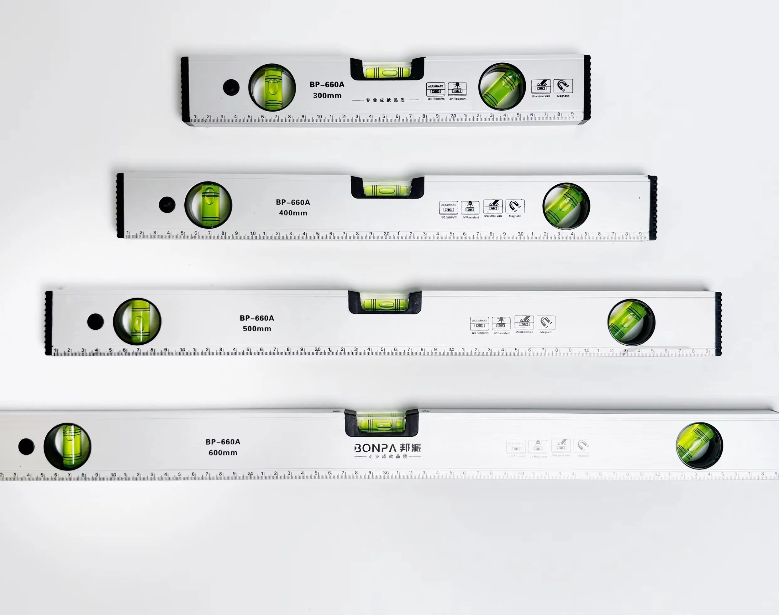 High Precision And Durable Level Ruler With Strong Magnetic Level Ruler For Architectural Surveying